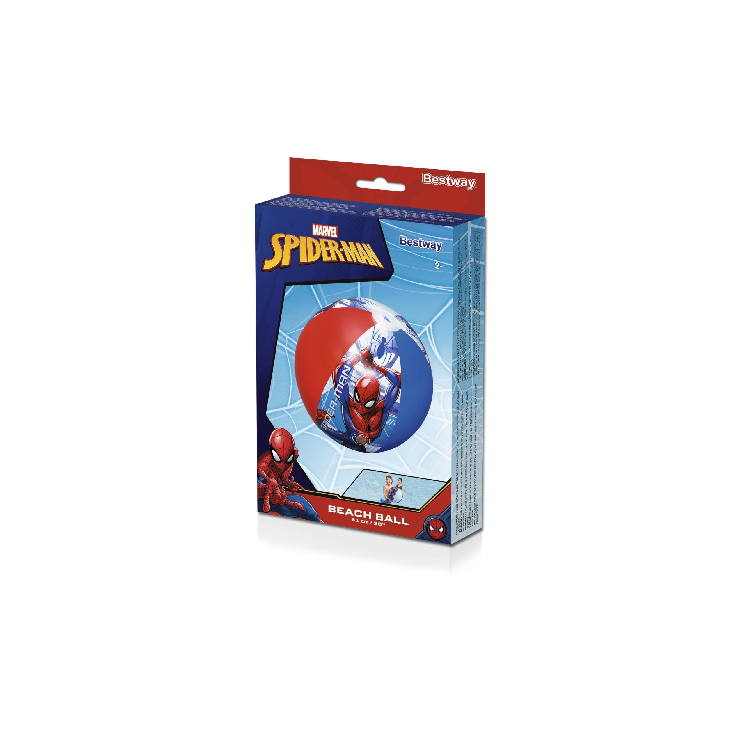 Pelota De Playa Inflable Bestway De Spider Man 51 Cm - Image 2