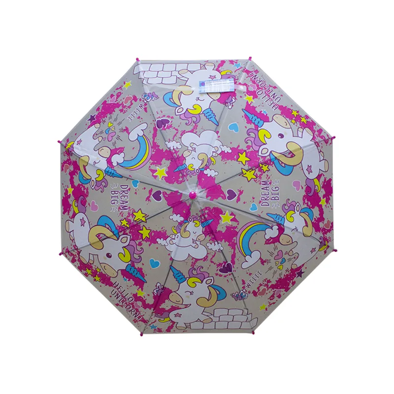 Paraguas Infantil Con Estampado De Unicornio Sistema Semiautomático Paq. 4 Pzas.☔ - Image 12