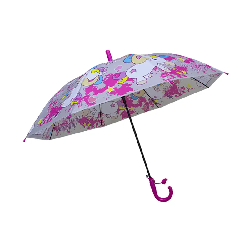 Paraguas Infantil Con Estampado De Unicornio Sistema Semiautomático Paq. 4 Pzas.☔ - Image 11