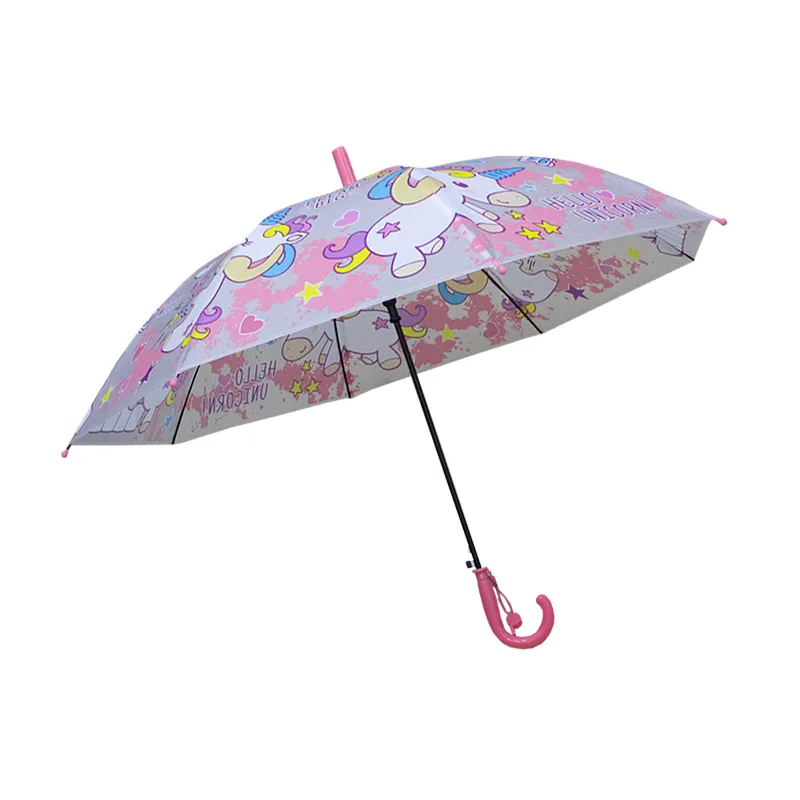 Paraguas Infantil Con Estampado De Unicornio Sistema Semiautomático Paq. 4 Pzas.☔ - Image 5