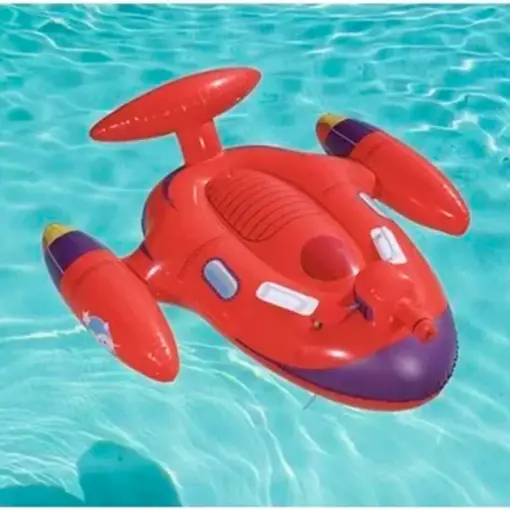 Inflable infantil Flotador Nave Espacial Rojo 109 cm
