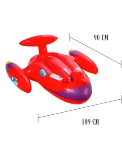 Inflable infantil Flotador Nave Espacial Rojo 109 cm
