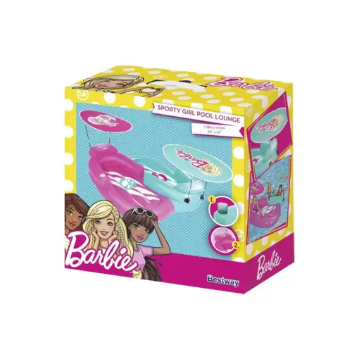 Inflable Flotador Doble Barbie Multicolor 178 Cm