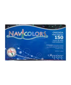 Serie Navideña Cascada 150 Focos Luz Multicolor