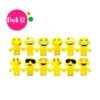 Paquete de 12 Inflables en Forma de Emoji.