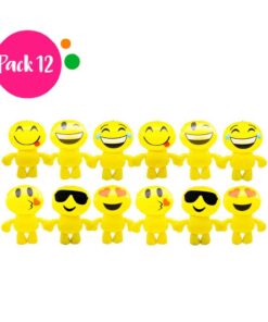 Paquete de 12 Inflables en Forma de Emoji.