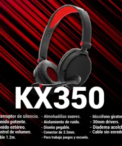 Kit Gamer Teclado Mouse Audifonos Periferico Gaming RGB KX350