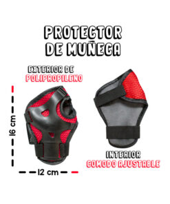 Kit de Protección Juveniles Para Deportes Al Aire Libre Plastico Resistente