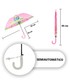 Paraguas Sombrilla Infantil Por Mayoreo Estampado Para Niños Con Silbato