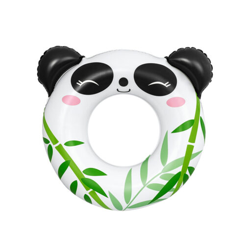 Salvavidas Inflable Dona Flotador Diseño Panda Y Rana 2 Pzas