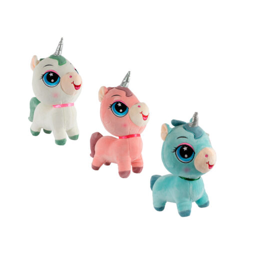 Unicornio Pony De Peluche Suave Kawaii Juguete Infantil 26cm Paquete de 3 Pzas