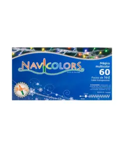 Serie Navideña Luz Multicolor 60 Led 8 Funciones 3 Metros