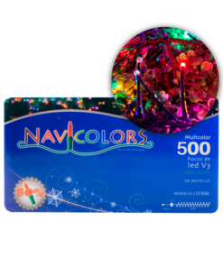 Serie Navideña 500 Led V3 Multicolor Funciones Destello 9 Mt