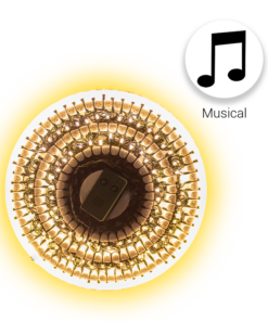 Serie Navideña 140 Led Musical Luz Calida 8 Funciones 6.3 Mt