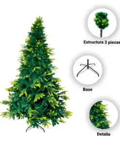 Arbol Pino De Navidad Verde 210 Cm Cepillo Árbol Artificial