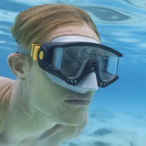 Goggles Visor Snorkel Gris Adulto 14 Años Mayoreo 3 Pz