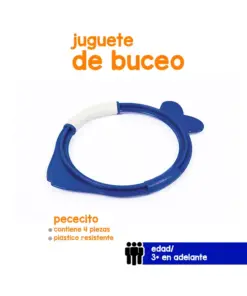Juguete De Buceo Aros De Pez De Colores Bestway Plástico