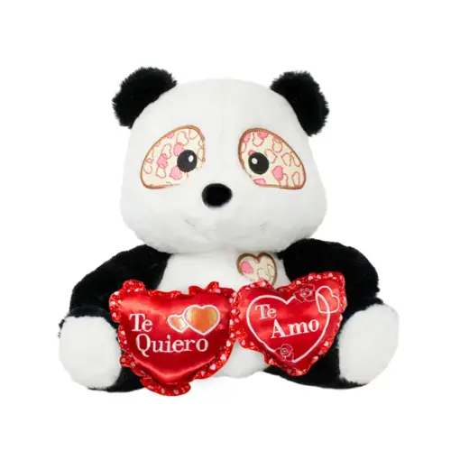 Panda De San Valentin Oso De Peluche Panda Amor 30 Cm Paquete 3 Pzas