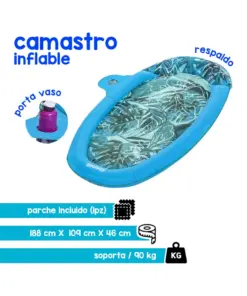 Cama Camastro Montable Inflable Flexible Plantas Bestway