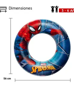 Salvavidas Inflable Infantil Bestway Dona De Spider-Man 56 Cm