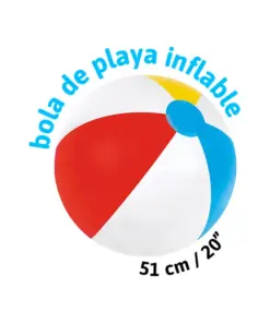 Pelota Para Playa Inflable De Colores Chica Bestway 51 Cm