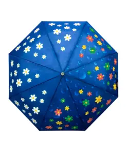 Paraguas Automático De Flores Magico Cambia De Color 98 Cm