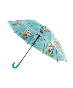 Paraguas Sombrilla Infantil Estampado Con Silbato 6 Pzas