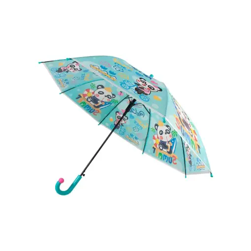 Paraguas Sombrilla Infantil Estampado Con Silbato 6 Pzas