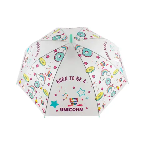 Paraguas Infantil Con Estampado De Colores Y Silbato 4 Pzas