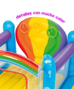 Castillo Inflable Arcoiris Rainbow Brincolin Infantil De Bestway 173 Cm
