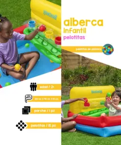 Alberca De Pelotas Inflable Infantil Piscina 104 Cm Bestway
