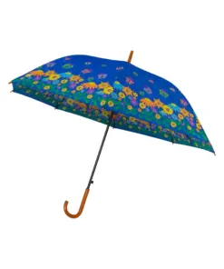 Paraguas Semiautomático Económico Tipo Bastón Multicolor 6 Pzas
