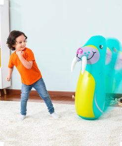 Costal De Box Inflable Punching Bag Infantil Animales 3 Pzs