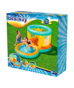 Trampolín Inflable Con Alberca Infantil De Bestway Multicolor 239 Cm