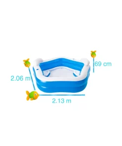 Alberca Inflable Pentagonal Bestway 200 Cm Piscina Familiar Azul