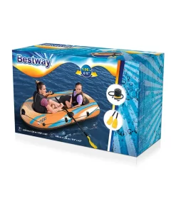 Bote Inflable Lancha Balsa Kondor 2000 2 Personas Con Remos