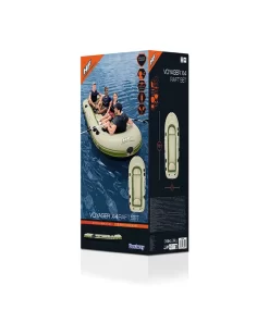 Bote Inflable Lancha Balsa Voyager X4 Con Remos 4 Personas