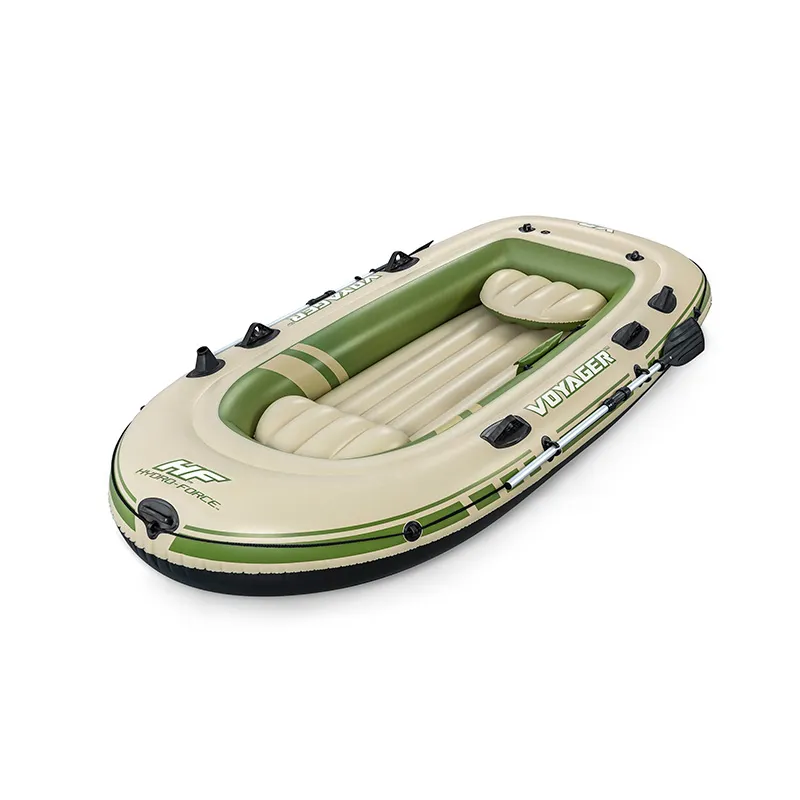 Bote Inflable Lancha Balsa Voyager X3 Con Remos 3 Personas