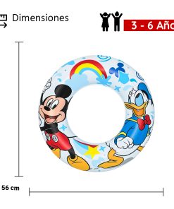 Dona Salvavidas Inflable Infantil Bestway Mickey Mouse 56 Cm Multicolor