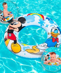 Dona Salvavidas Inflable Infantil Bestway Mickey Mouse 56 Cm Multicolor