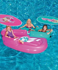 Inflable Flotador Doble Barbie Multicolor 178 Cm