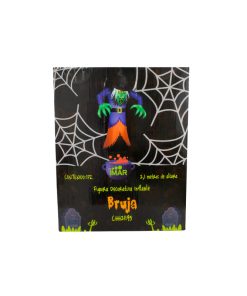 Inflable De Halloween Bruja Con Luz Decorativo Exterior