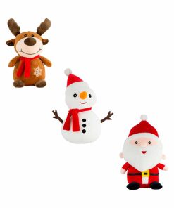 Muñeco De Peluche Navideño Decoración Grande Juguete Navidad Paquete de 3 Piezas