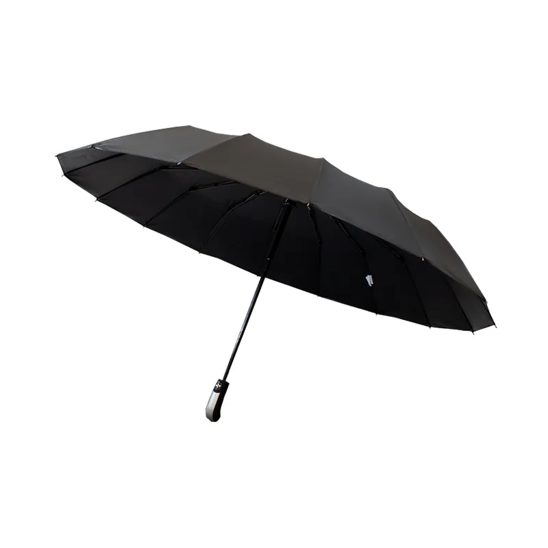 Sombrilla Automática De Bolsillo Negro Con Filtro UV Paq 12 Pzs. - Image 3