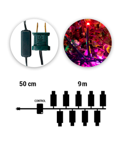 Serie Navideña 500 Led V3 Multicolor Funciones Destello 9 Mt