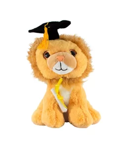 Animales Felinos De Peluche Graduación Con Birrete Suvecitos De 25 Cm