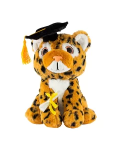 Animales Felinos De Peluche Graduación Con Birrete Suvecitos De 25 Cm