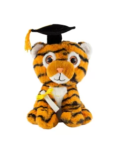 Animales Felinos De Peluche Graduación Con Birrete Suvecitos De 25 Cm