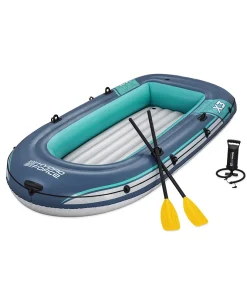 Bote Inflable Con Remos Hydro Force Trek X3 P/3P