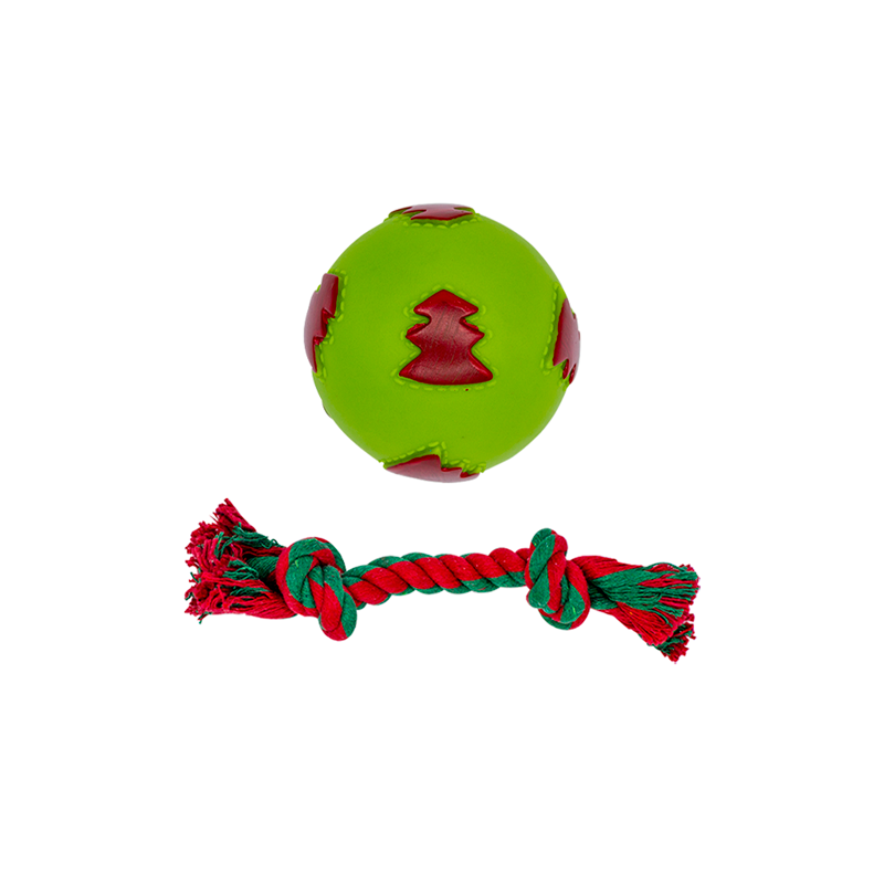 Juguete Navideño Chillón Para Perro Huppy De Goma / Cuerda Paq. 5 Pzs. - Image 9